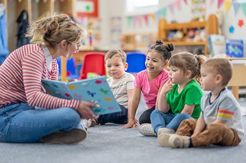 Child learning through meaningful play at Kinder Grove Learning Centre